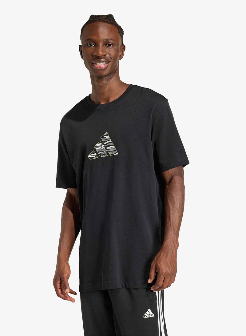 Adidas Camo Explorer Graphic T-Shirt - Image 1